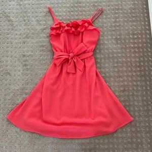Coral Mini Dress